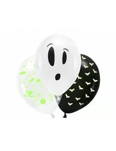 Neonové halloweenské latexové balónky 27 cm