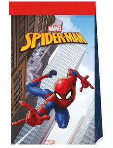 4 papírové sáčky Spiderman Fighter 22 x 13 cm