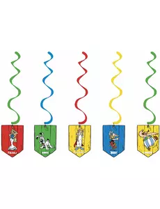 5 spirálových závěsů Asterix 60 cm