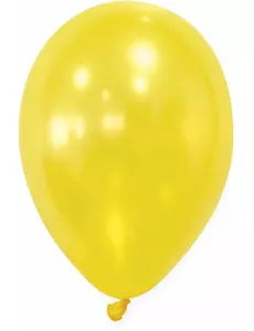 50 metalických žlutých balónků 30 cm