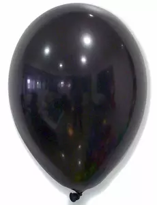 50 černých balónků 30 cm