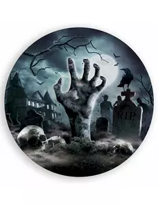 6 talířů „returning from the cemetery“ 23 cm