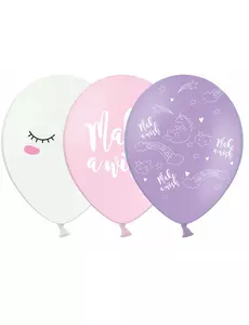 6 latexových balónků jednorožec 30 cm
