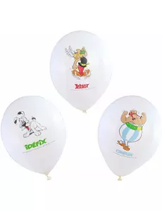 6 latexových balónků Asterix 27 cm