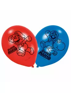 6 latexových balónků Super Mario