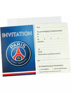 6 pozvánek + 6 obálek PSG 12 x 16.5 cm