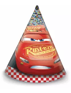 6 party kloboučků Cars 3