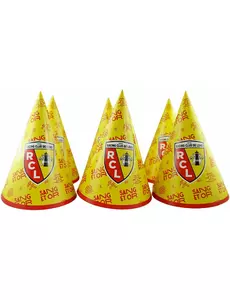 6× kartonové party čepice RC Lens 16 cm