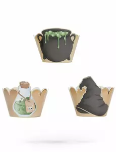 6 košíčků na cupcakes „Sorcerer’s Apprentice“ (kryty)