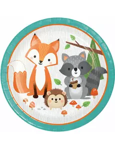 8 papírových talířů Forest Animal 23 cm
