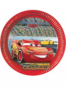 8 papírových talířů Cars 3 23 cm