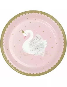 Papírové talíře Royal Swan Pink 23 cm