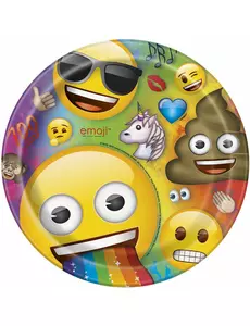 Papírové talíře Emoji Rainbow 22 cm