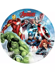 8 papírových talířů Avengers Mighty 23 cm