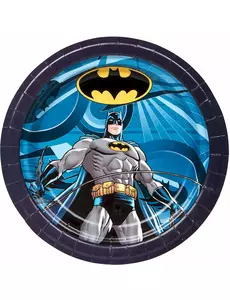 8 Batman papírových talířů 23 cm