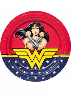 8 Wonder Woman papírových talířů 23 cm