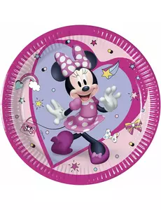 8 papírových talířů Minnie Junior 20 cm