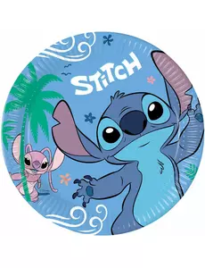 8 papírových talířů Stitch 23 cm