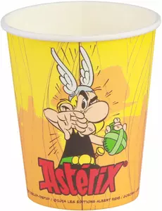 8 kartonových kelímků Asterix 250 ml