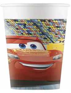 8 kartonových kelímků Cars 3 200 ml