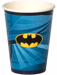 8 Batman kartonových kelímků 210 ml