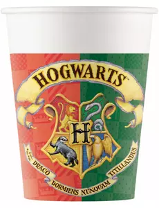 8 kartonových kelímků Harry Potter 200 ml