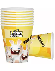 Kartónové kelímky Raving Rabbids 200 ml