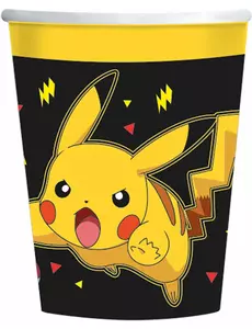 8 papírových kelímků Pokémon Pikachu