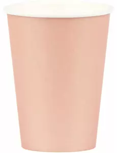 8 papírových kelímků Rose Gold 210 ml