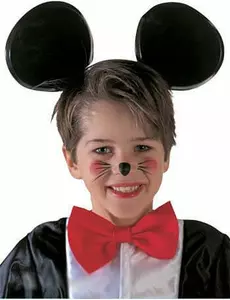 Čelenka myší uši pro děti (černá)