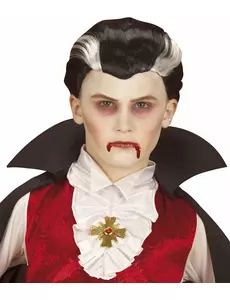 Dvoubarevná upírská paruka pro děti Halloween