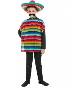 Dětské mexické pončo a sombrero