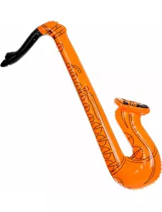 Oranžový nafukovací saxofon pro dospělé