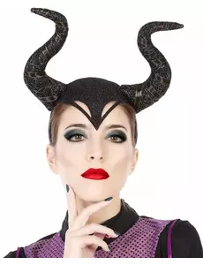 Čelenka s rohy lesní čarodějnice pro dospělé