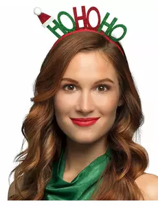 Čelenka Ho Ho Ho Christmas pro dospělé