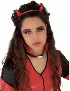 Čelenka červený ďábel pro dívky