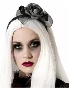 Dámská šedo-růžová čelenka