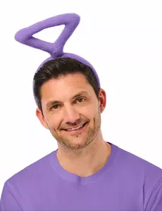 Fialová čelenka Teletubbies Tinky Winky pro dospělé