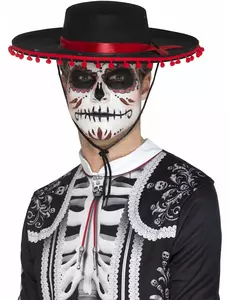 Sombrero Dia de los Muertos pro dospělé