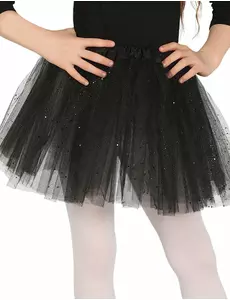 Černé flitrované tutu pro dívky