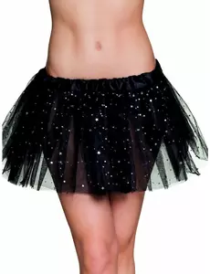 Černé tutu s třpytivou hvězdou pro ženy