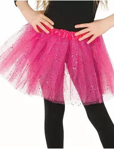 Růžové flitrované tutu pro dívky