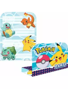 8 pozvánek Pokémon s obálkami