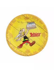 8 malých kartonových talířů Asterix 18 cm