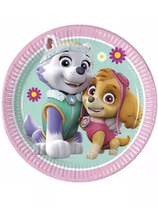 8 malých papírových talířů Paw Patrol Skye and Everest 20 cm