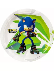 8 malých talířů Sonic Prime 18 cm