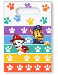 8 papírových party tašek Paw Patrol 6.25 x 9.25cm