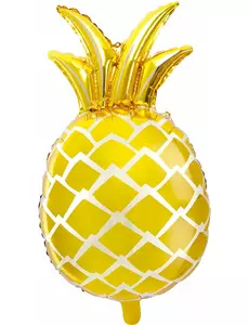 Fóliový balónek ananas zlatý 48 × 67 cm
