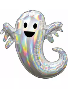 71 cm iridescentní fóliový balónek duch