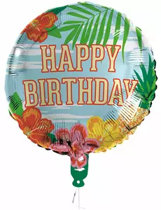 Fóliový balónek Happy Birthday Paradise 45 cm